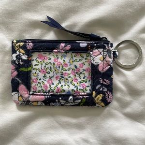 Vera Bradley Zip ID Case - Bloom Boom Navy